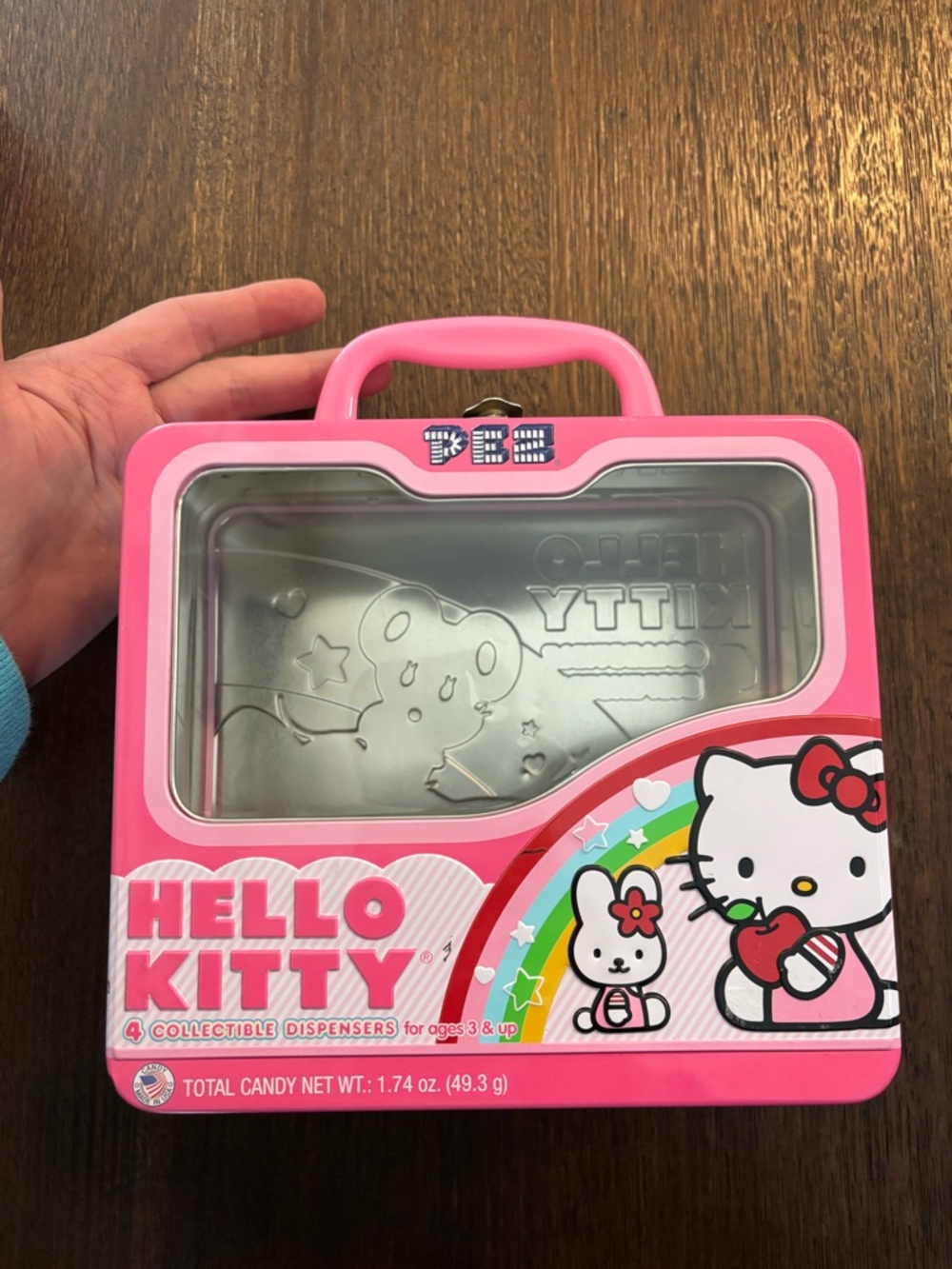 Hello Kitty Pink Tin Carry Case